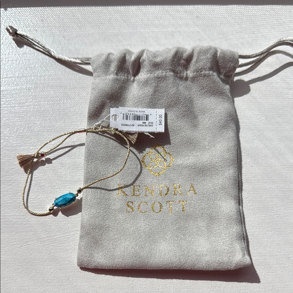 Kendra Scott Blue and Gold Bracelet